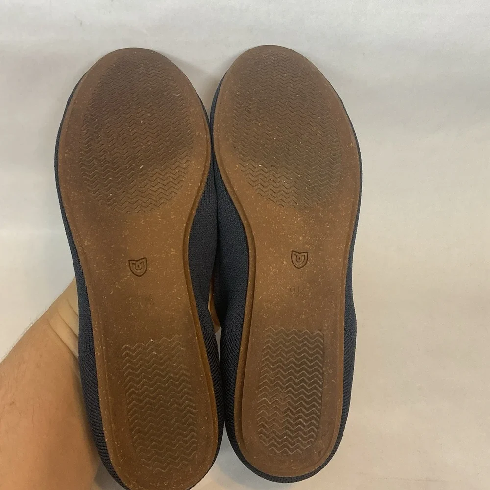 ROTHY'S Classic Smoke Blue Round Toe Ballet Flats US 9,5 Worn Once